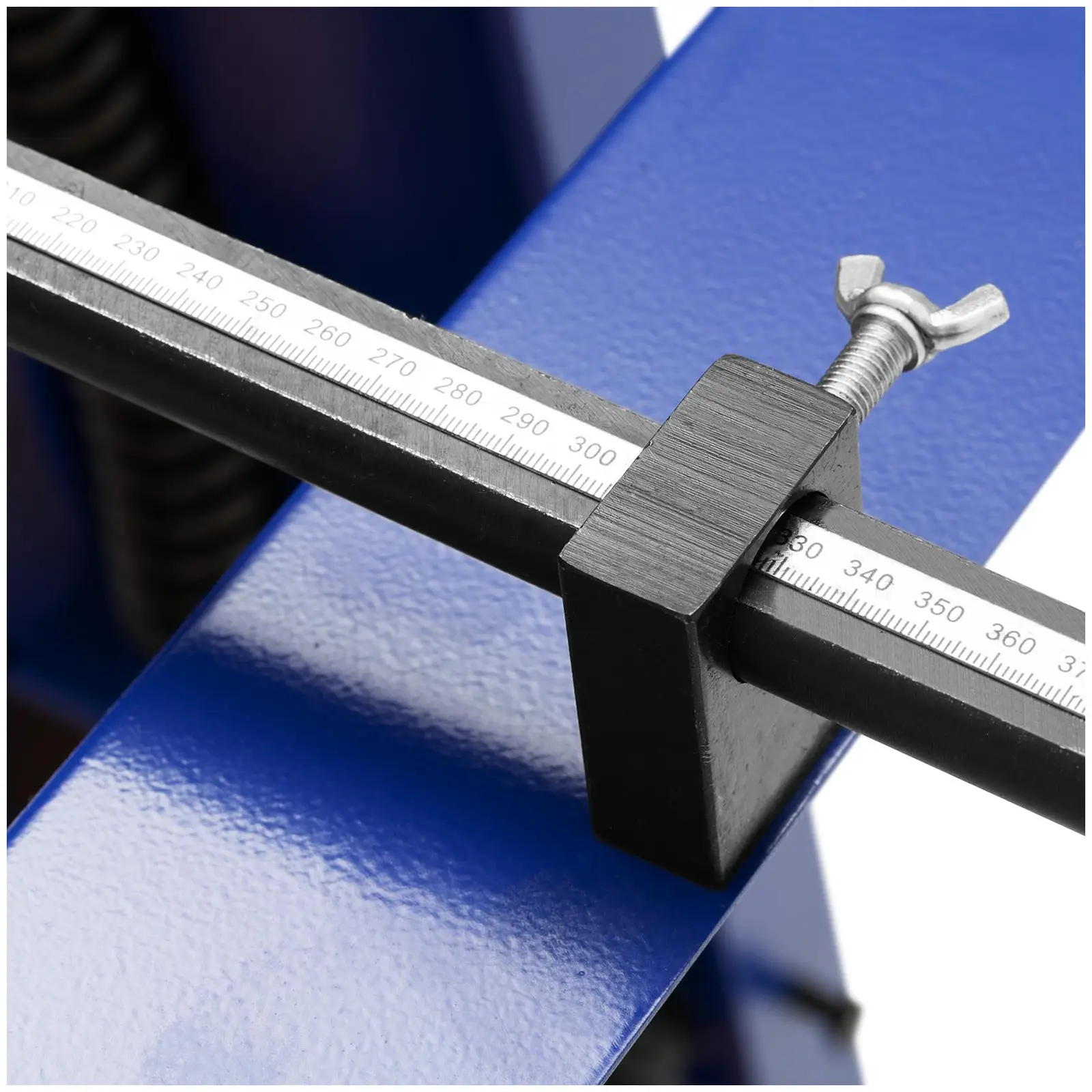 Tafelschere - mit Unterbau - Fußpedal - 1000 mm Schnittlänge - bis 1,5 mm Materialstärke - 0 - 840 mm Hinteranschlag