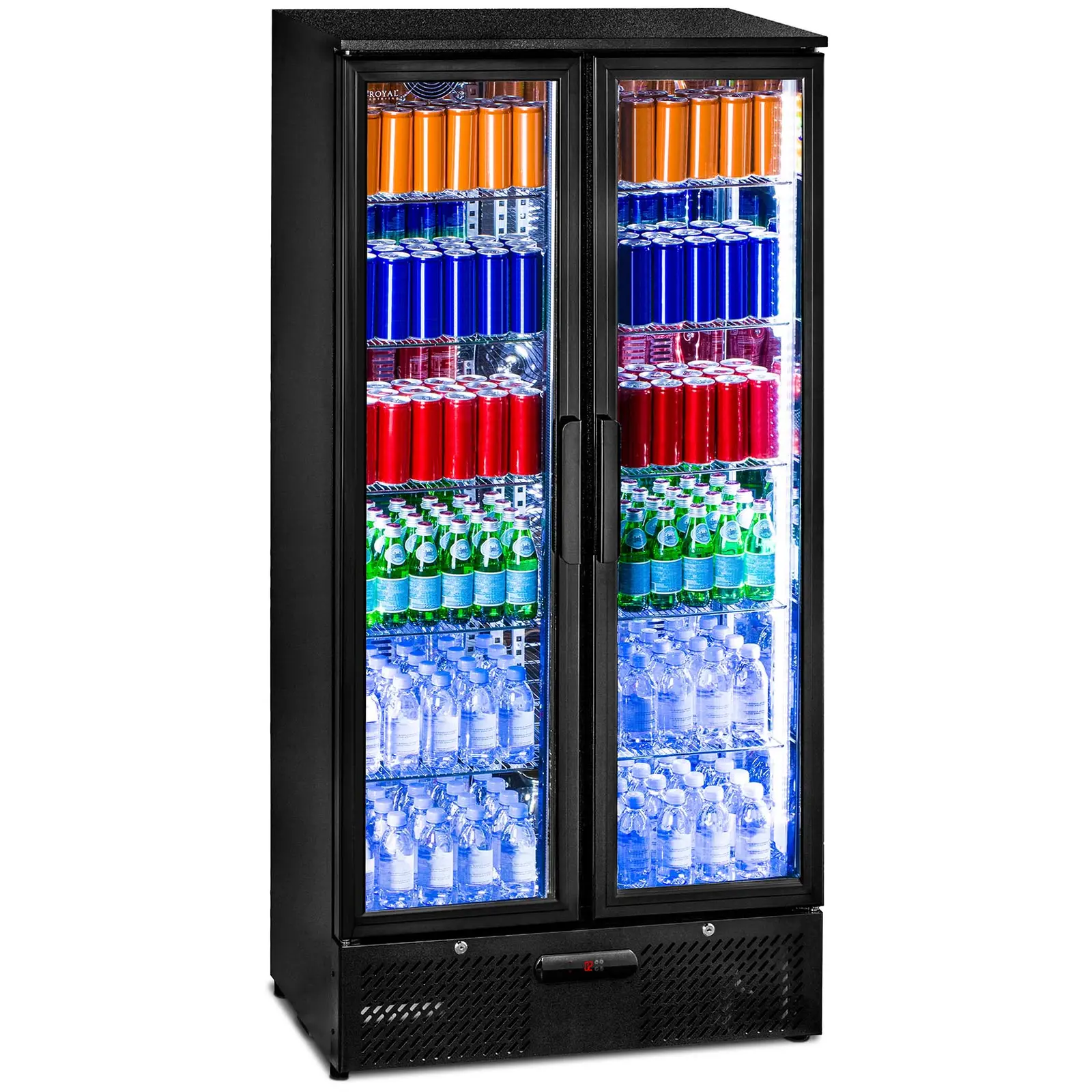 Getränkekühlschrank - 458 L - edles matt-schwarzes Design