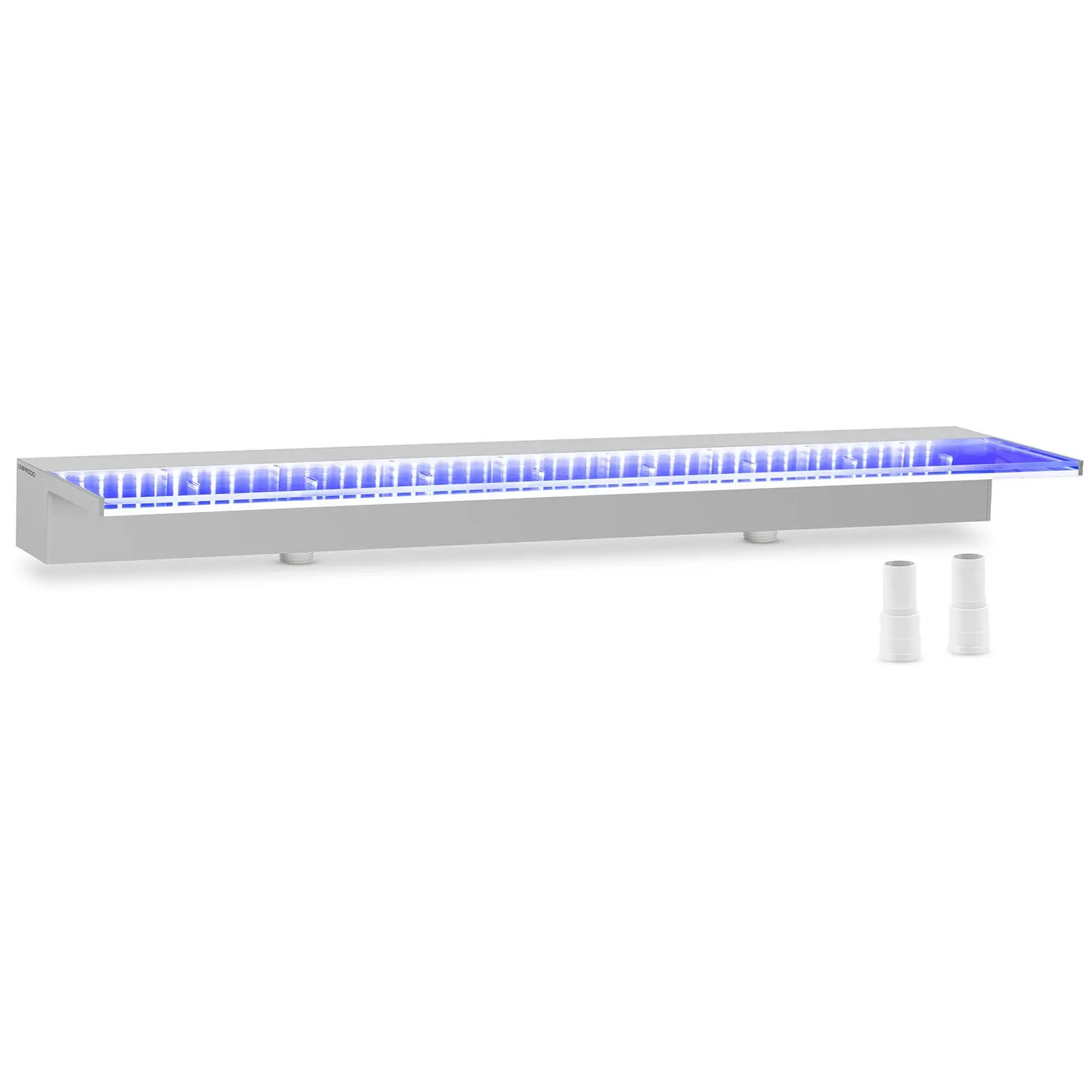 Schwalldusche - 90 cm - LED-Beleuchtung - Blau  - 135 mm Wasserauslauf