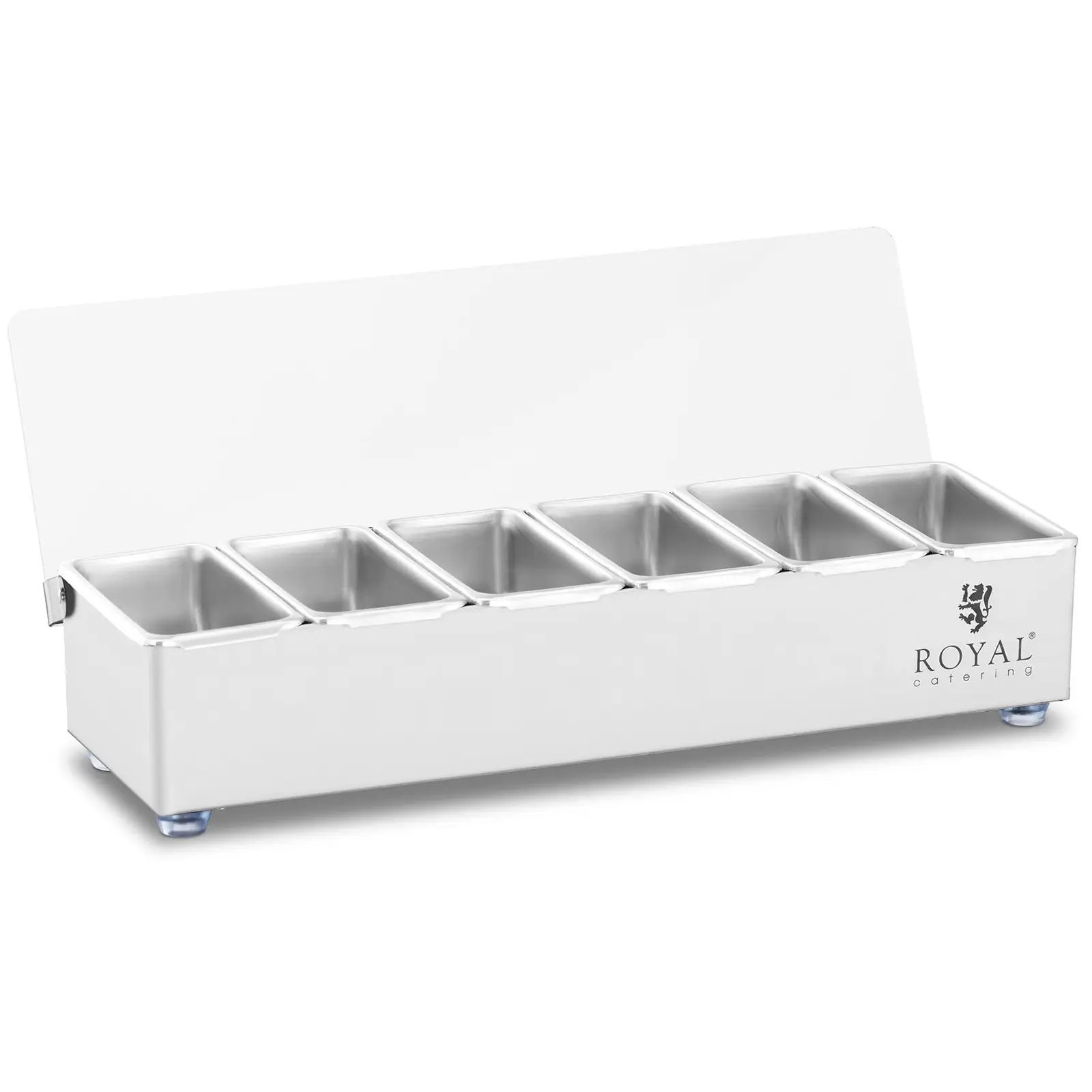 Zutatenbehälter - Edelstahl - 6 x 0,4 L - Royal Catering