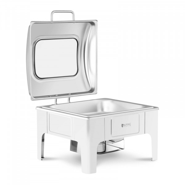 Chafing Dish - GN 2/3 - Royal Catering - 5,3 L - 1 Brennstoffzelle - Sichtfenster