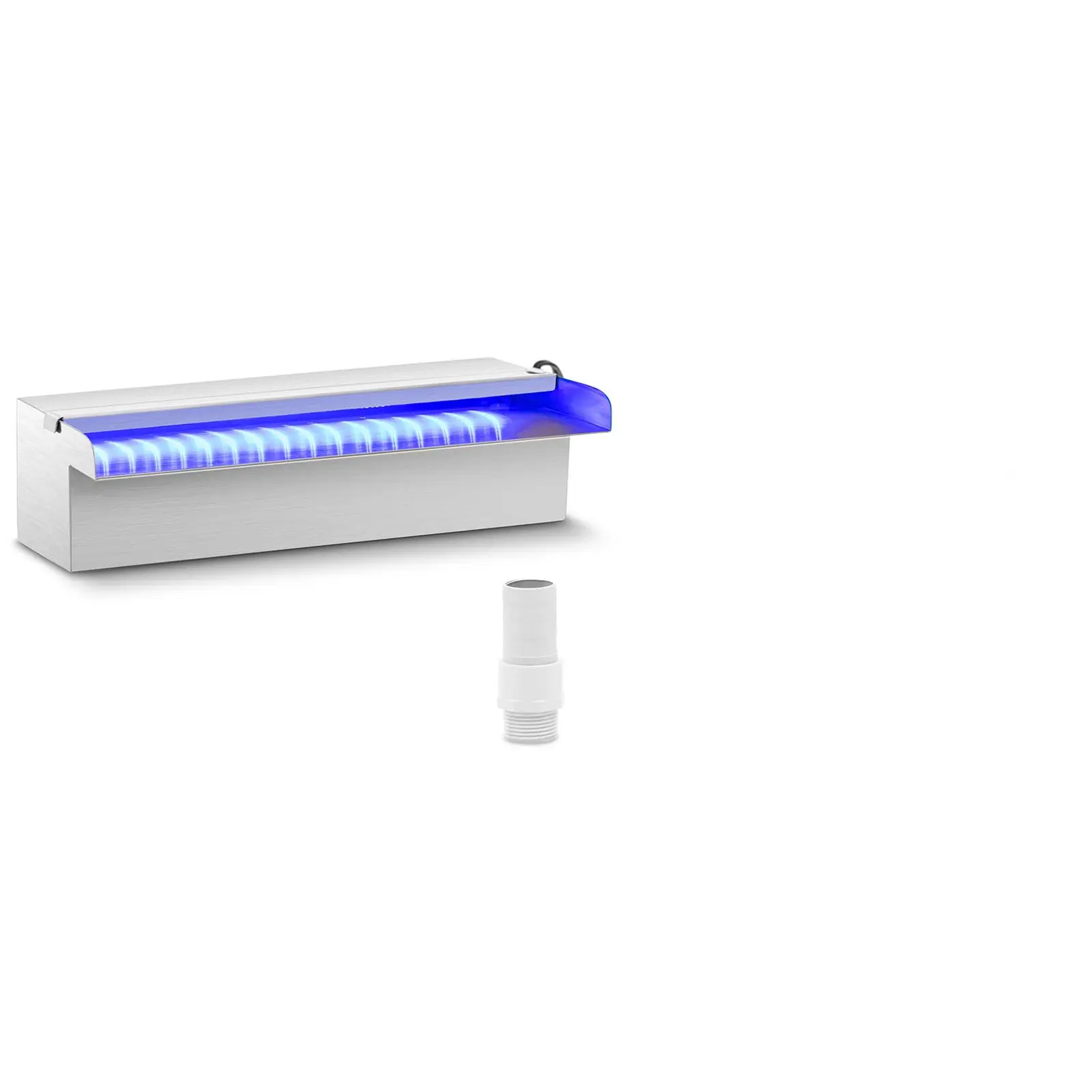 Schwalldusche - 30 cm - LED-Beleuchtung - Blau / Weiß