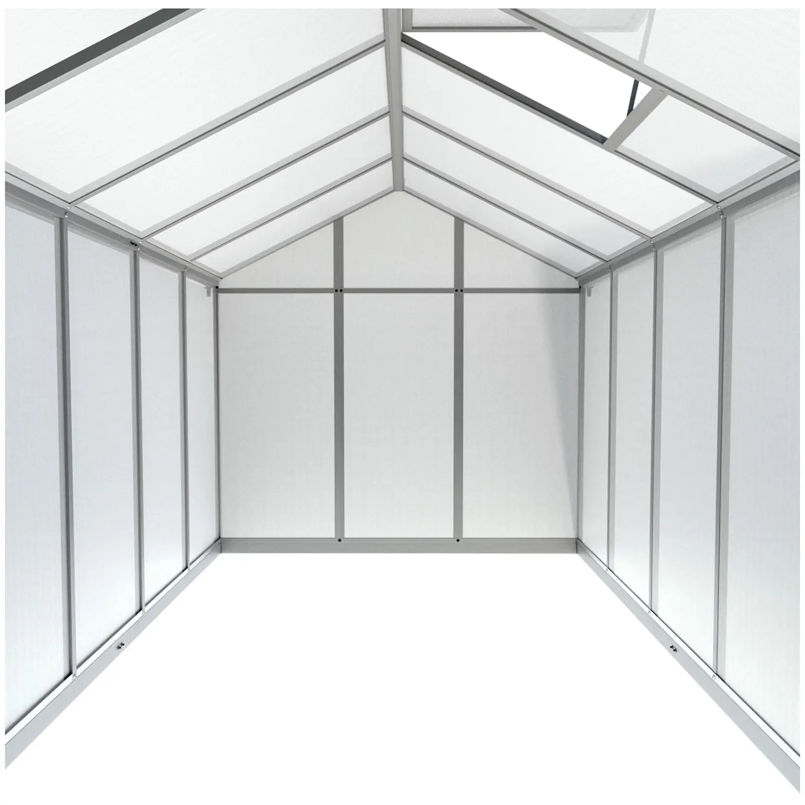 Gewächshaus - 301 x 178 x 195 cm - Polycarbonat + Aluminium