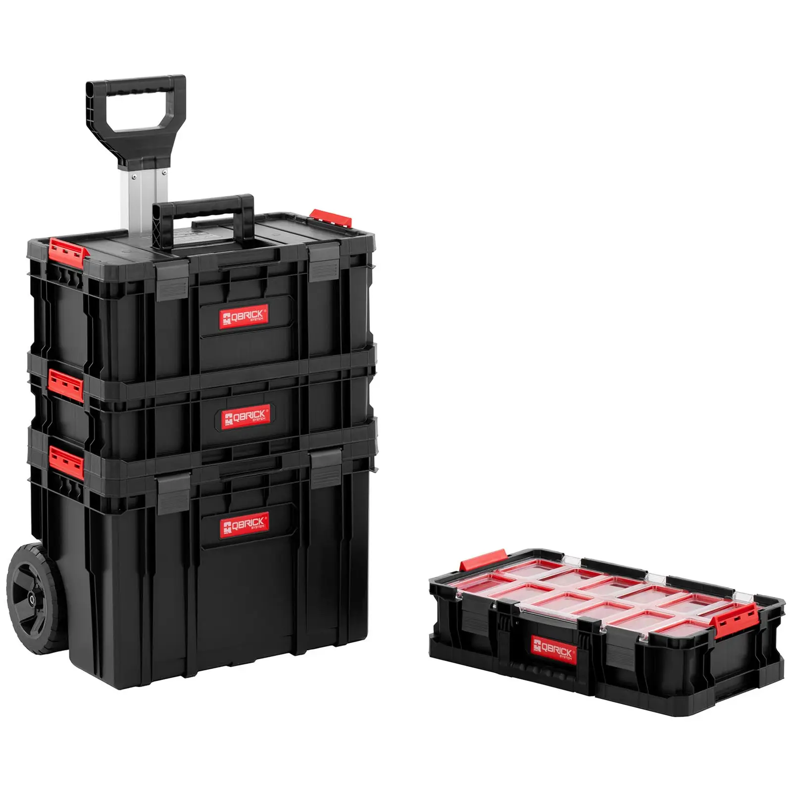 6-in-1 Werkzeugtrolley Set inklusive Koffer, Box & Organizer