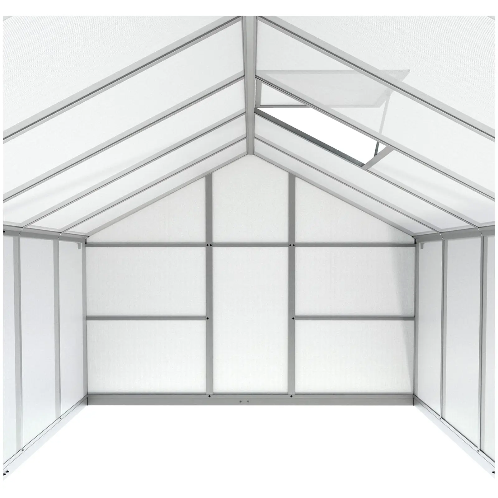 Gewächshaus - 301 x 238 x 195 cm - Polycarbonat + Aluminium
