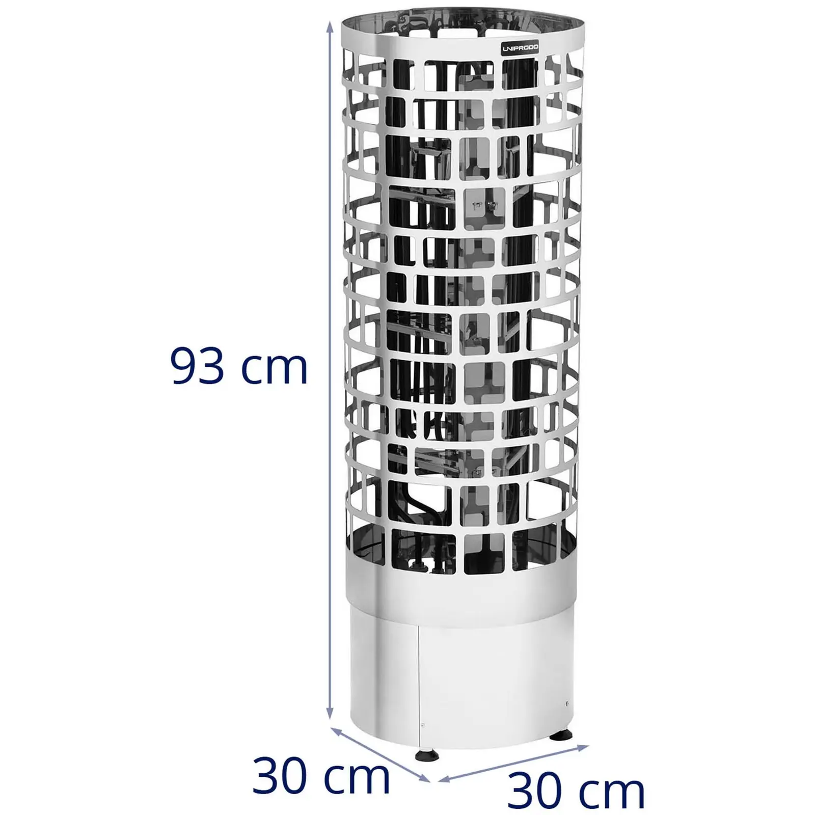 Saunaofen - 6 kW - Säulenofen - 30 bis 110 °C