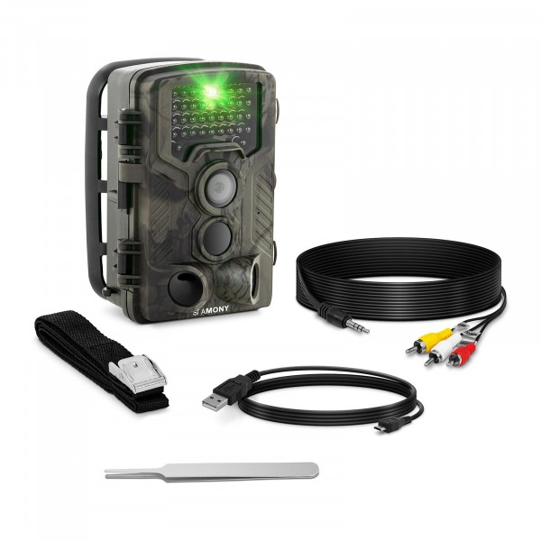 Wildkamera - 8 MP - Full HD - 42 IR-LEDs - 20 m - 0,3 s - 3G