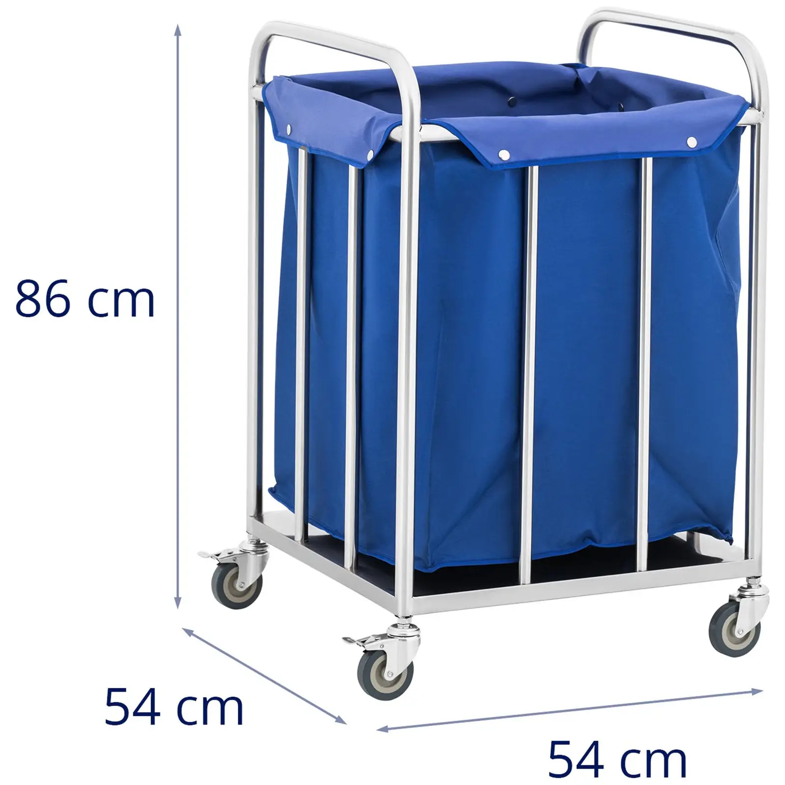 Wäschewagen - Edelstahl - 60 kg