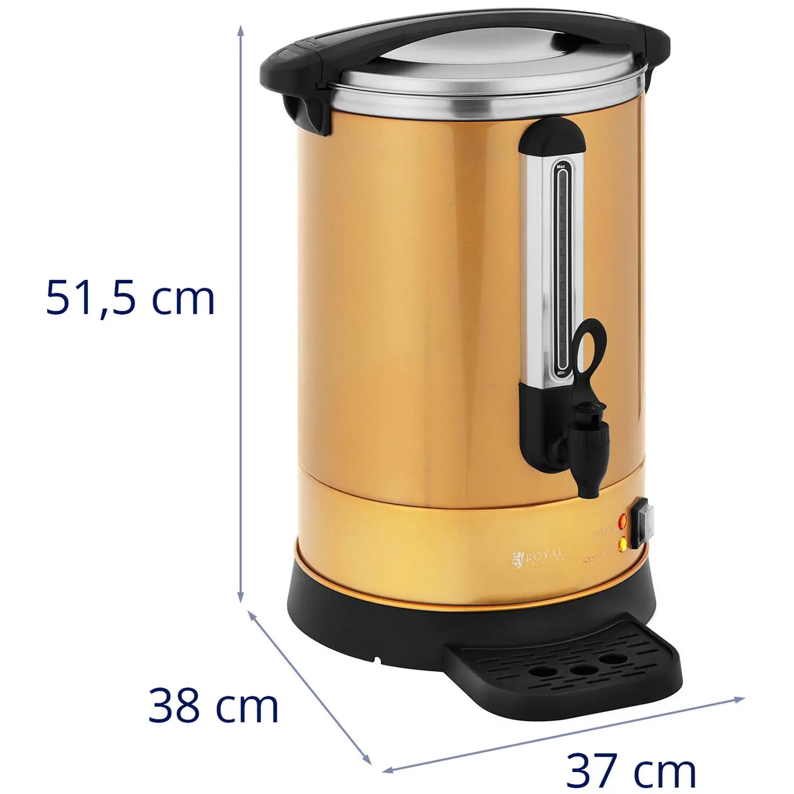 Filterkaffeemaschine - 14 L - goldfarben - Royal Catering