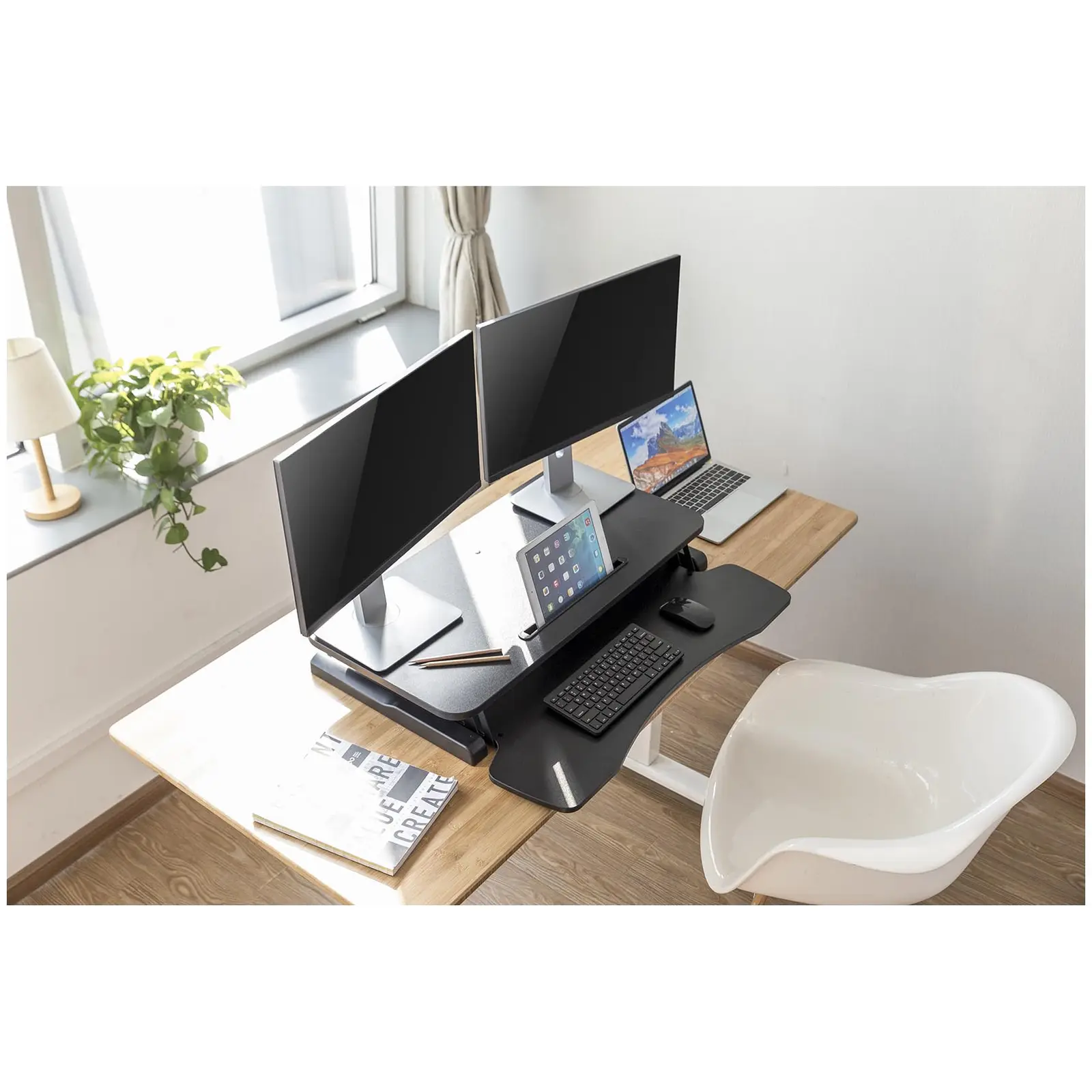 Schreibtischaufsatz - Sitz-Steh-Erhöhung - höhenverstellbar
