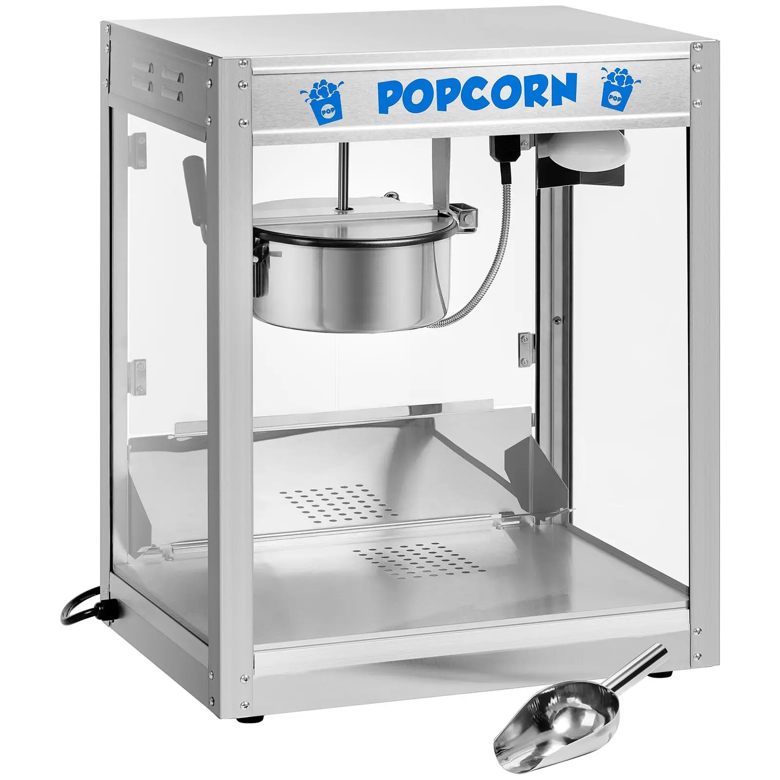 Edelstahl-Popcornmaschine - hohe Leistung 1350W, 5-6 kg/Std. Kapazität