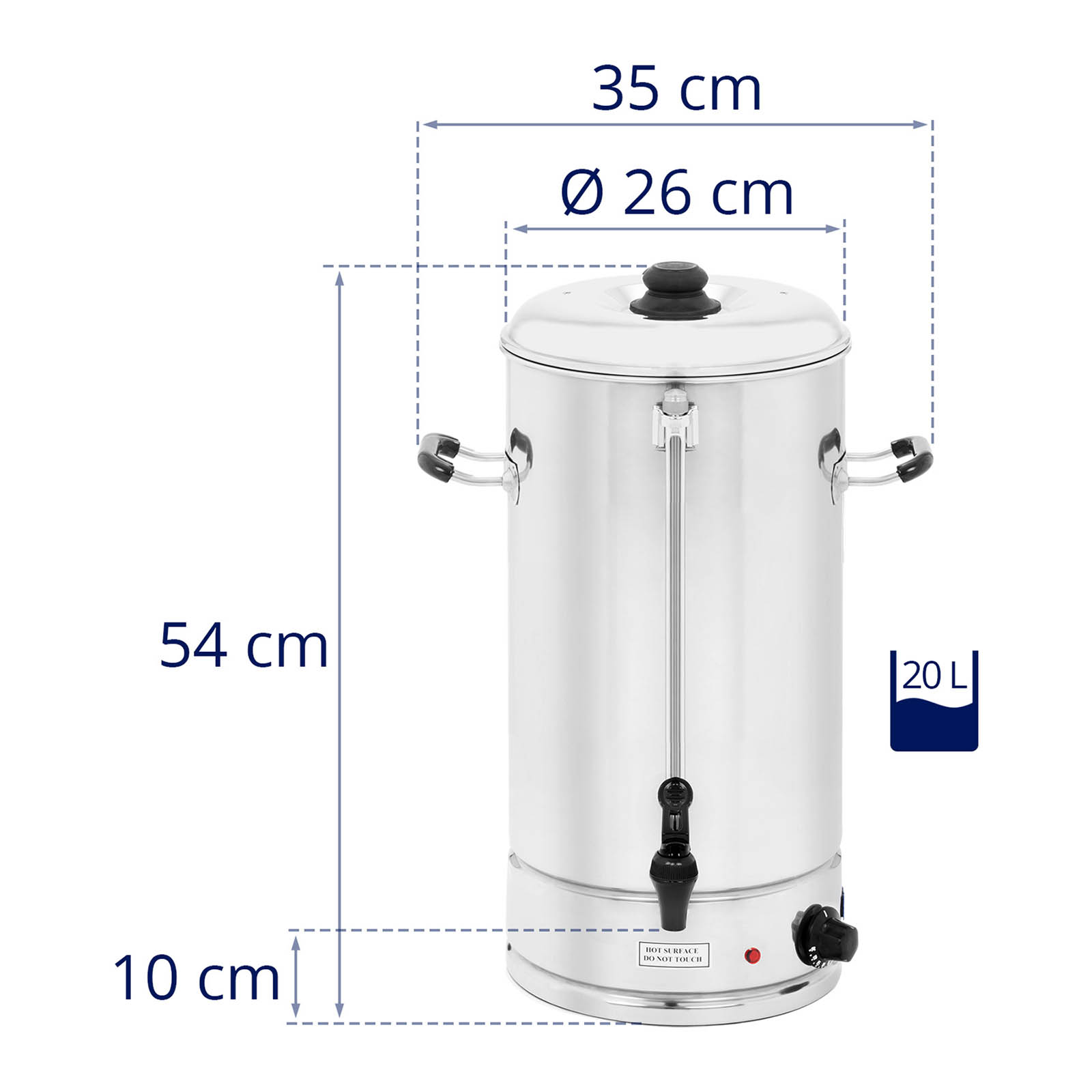 Heißwasserspender - 20 Liter -2.500 W