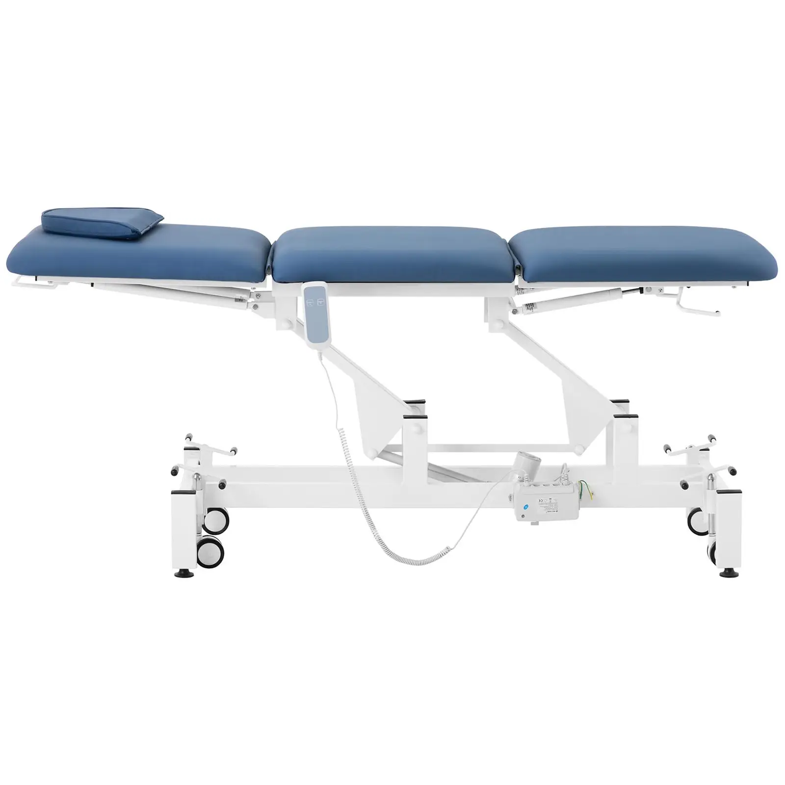 Massageliege elektrisch - 50 W - 150 kg - Blau, Weiß