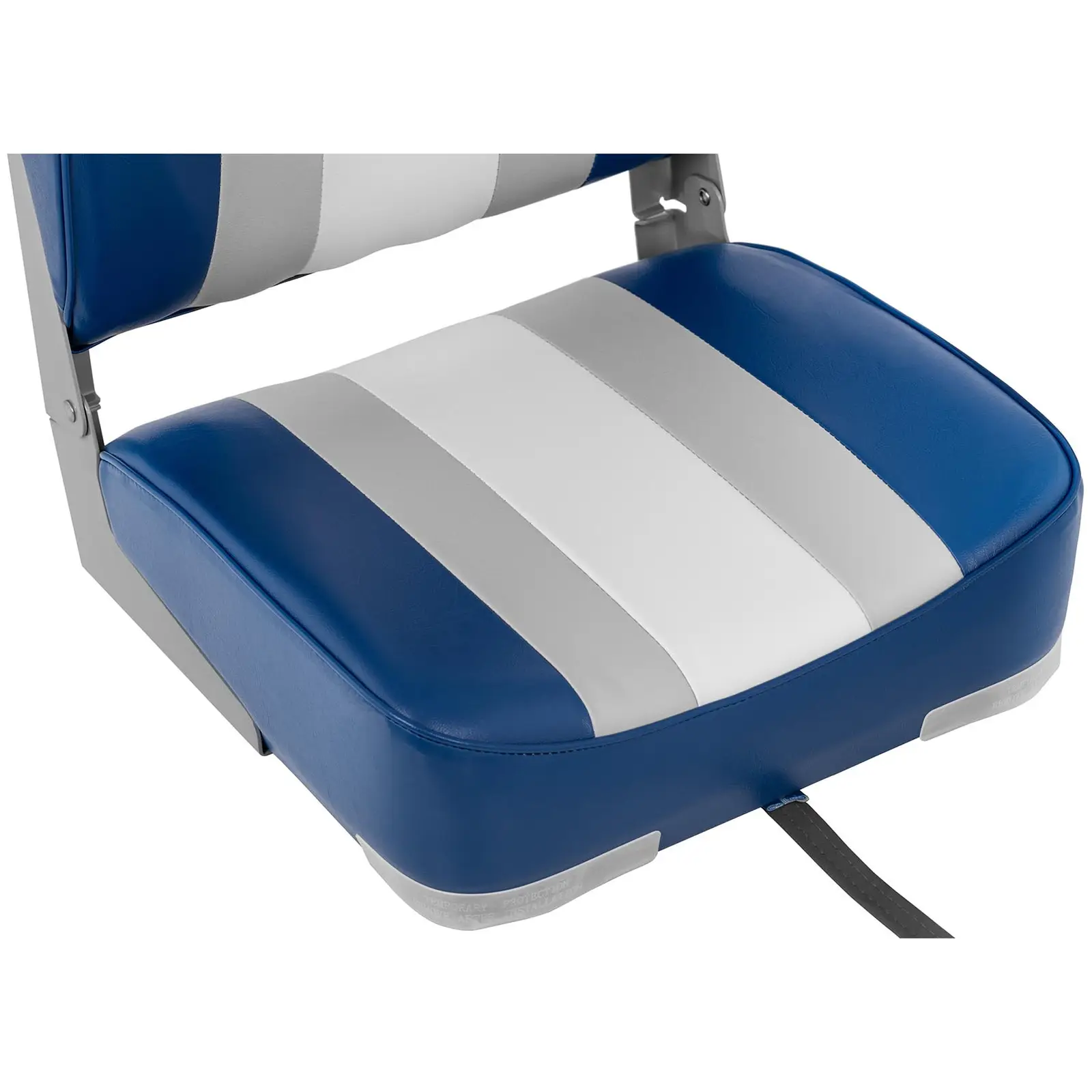 Bootssitz - 36x43x60 cm - Blau, Dunkelgrau, Weiß