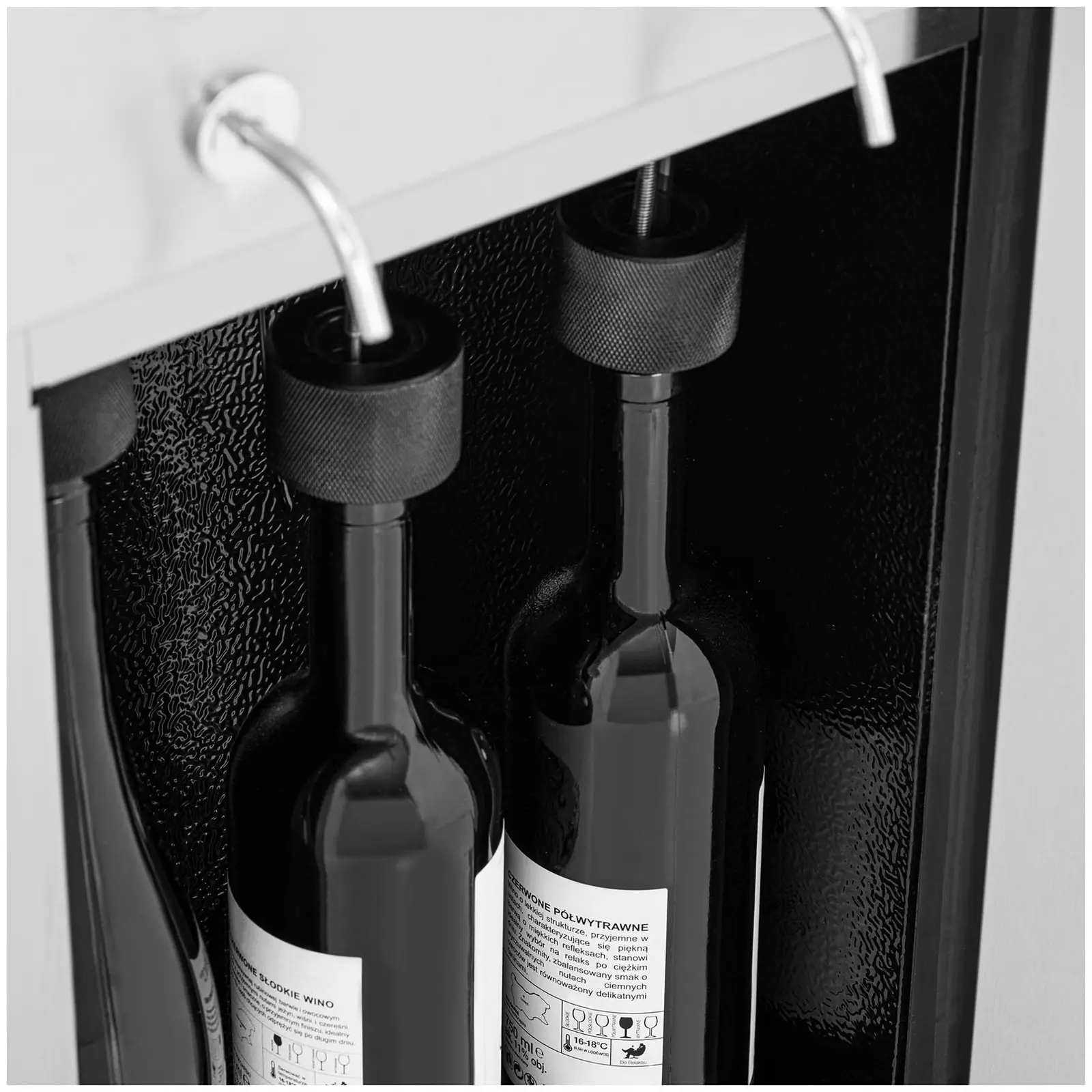 Weinkühlschrank - mit Ausschank - 6 Flaschen - Edelstahl