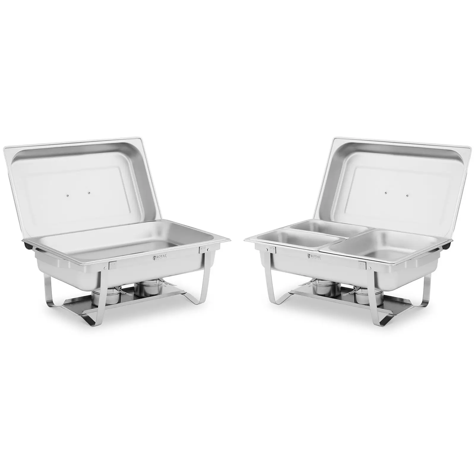 Chafing Dish Set 2-teilig - 2 x 8 L - inkl. GN Behälter - Royal Catering