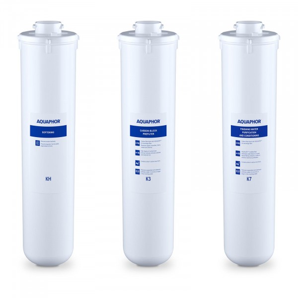 Aquaphor Aktivkohlefilter Wasser - Ersatzfilterset mit Enthärter
