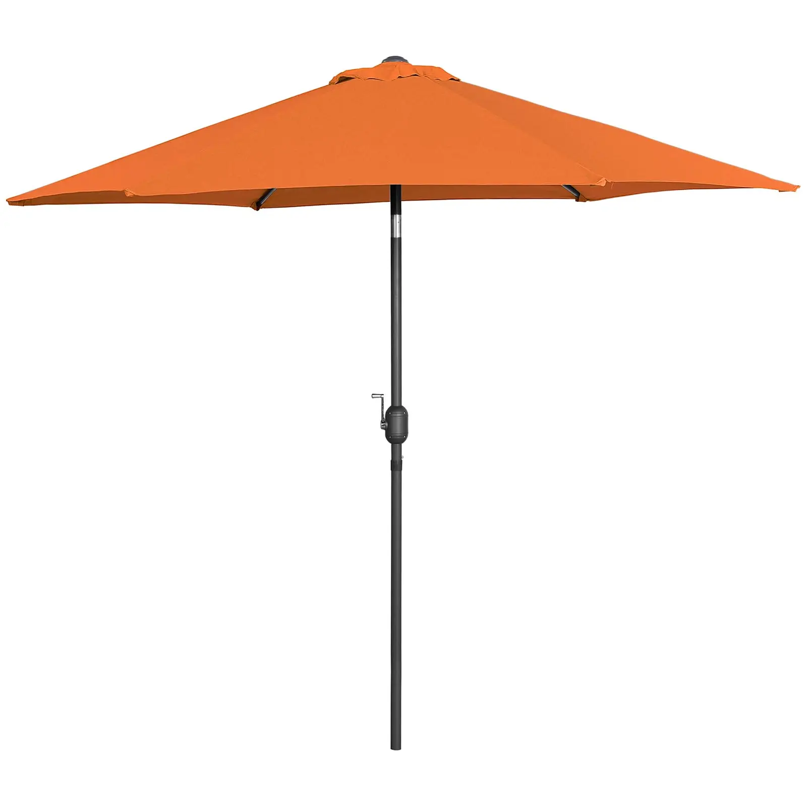 Sonnenschirm groß - orange - sechseckig - Ø 270 cm - neigbar