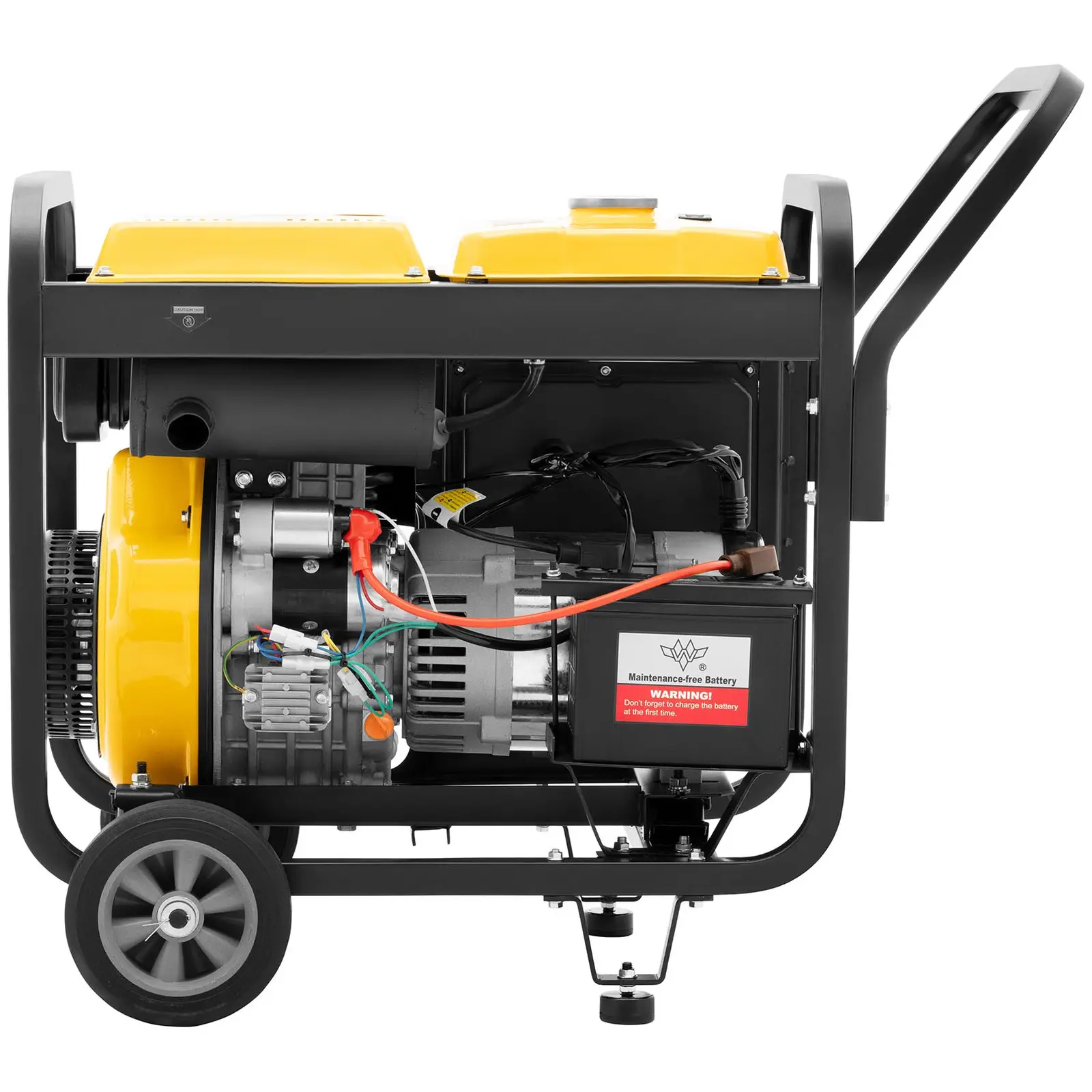 Notstromaggregat Diesel - 2500 / 7500 W - 12,5 L - 230/400 V - mobil - AVR - Euro 5