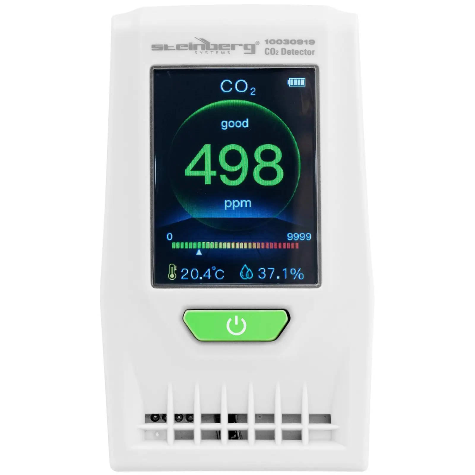 CO2 Messgerät - inkl. Temperatur, Luftfeuchtigkeit, Datum und Uhrzeit