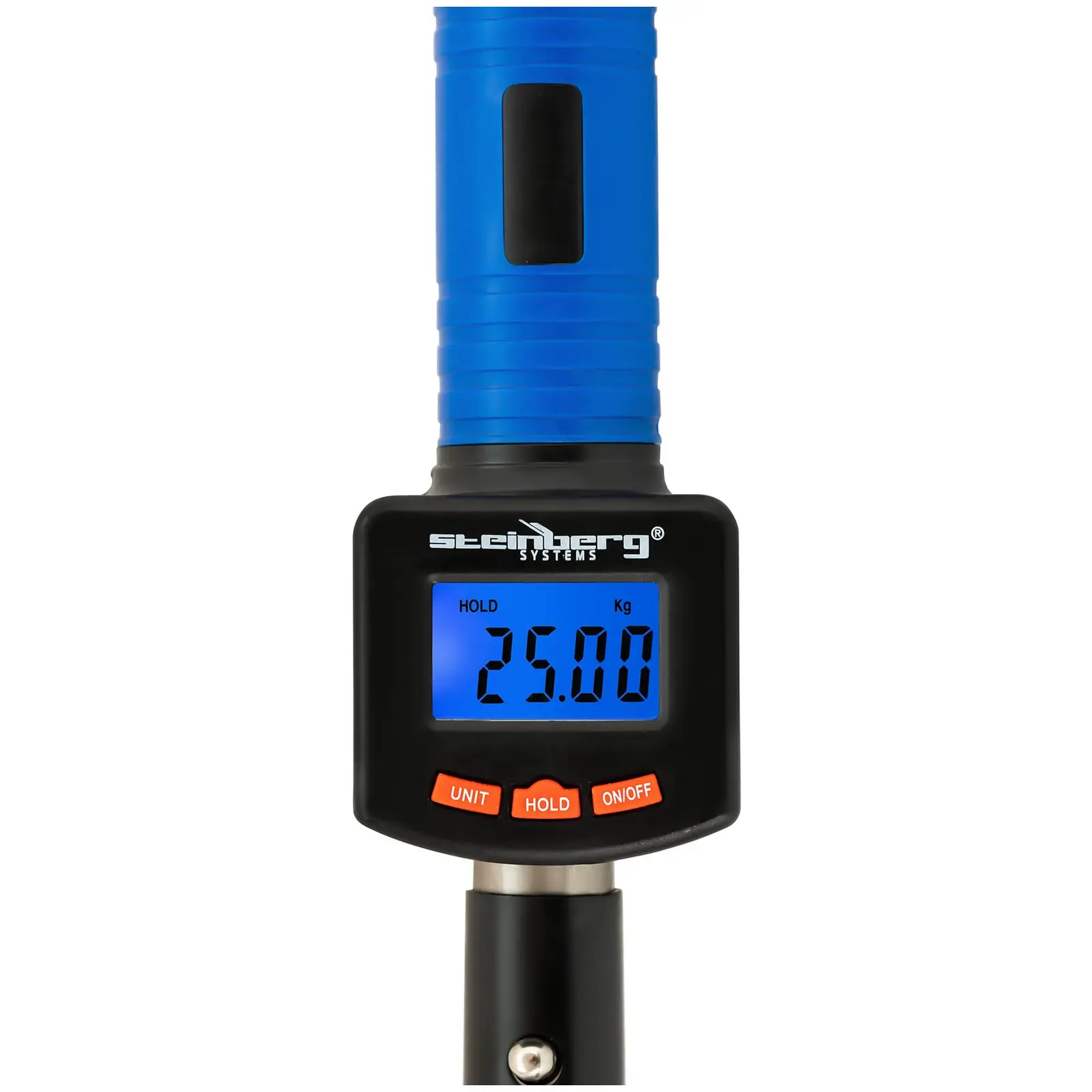 Kescher mit Digitalwaage und Thermometer - faltbar - LCD - 30 cm - bis 25 kg - kg / lb / oz