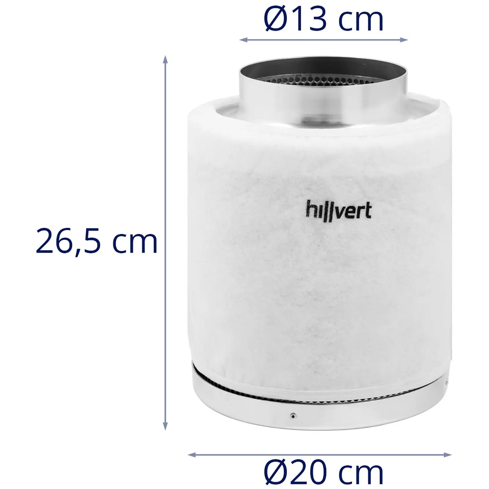 Aktivkohlefilter - 110 - 272 m³/h - Stahl - 130 mm