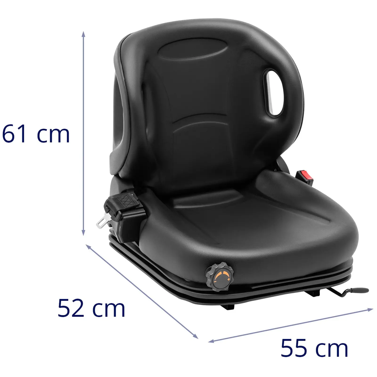 Traktorsitz - Schleppersitz - 50 x 50 cm - einstellbar - Federung