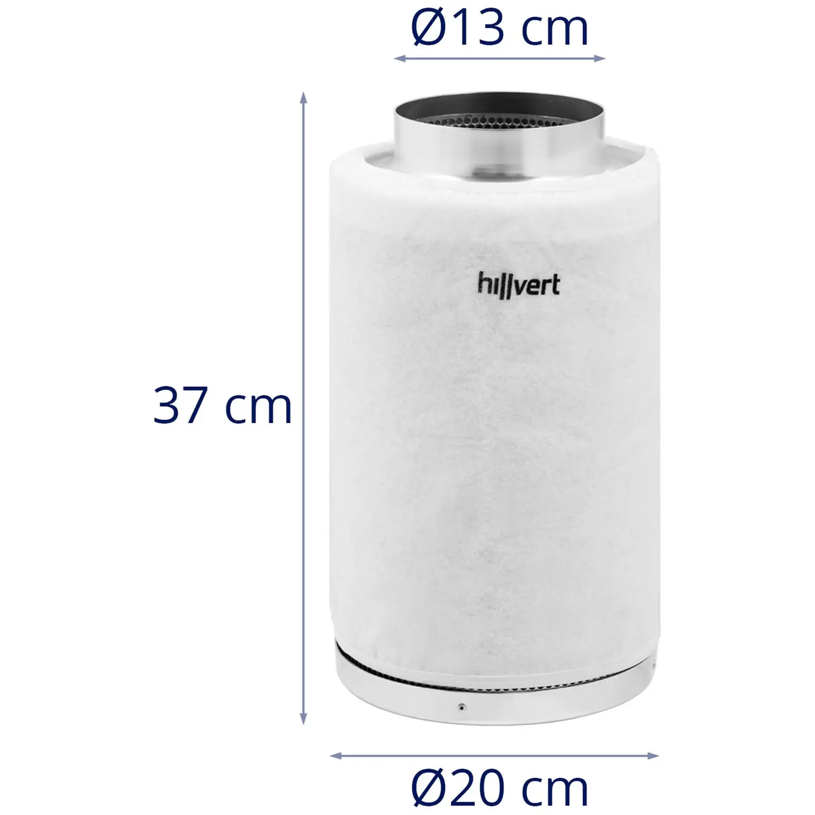 Aktivkohlefilter - 110 - 340 m³/h - Stahl - 130 mm