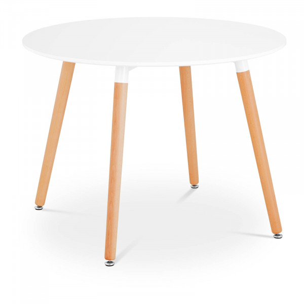 B-Ware Tisch - rund - Ø 100 cm - weiß