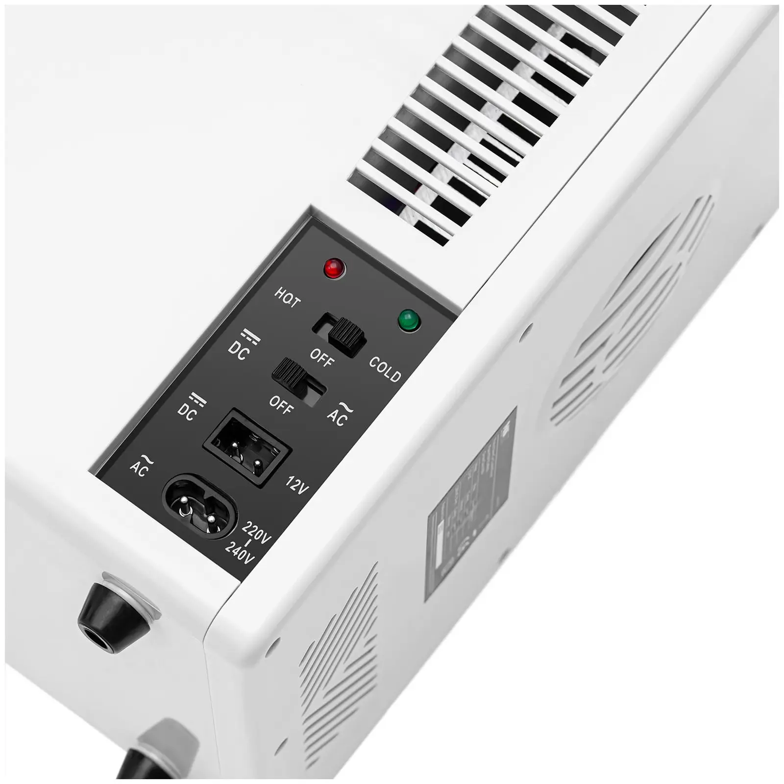 Mini-Kühlschrank 12 V / 230 V - 2-in-1-Gerät mit Warmhaltefunktion - 4 L - Weiß