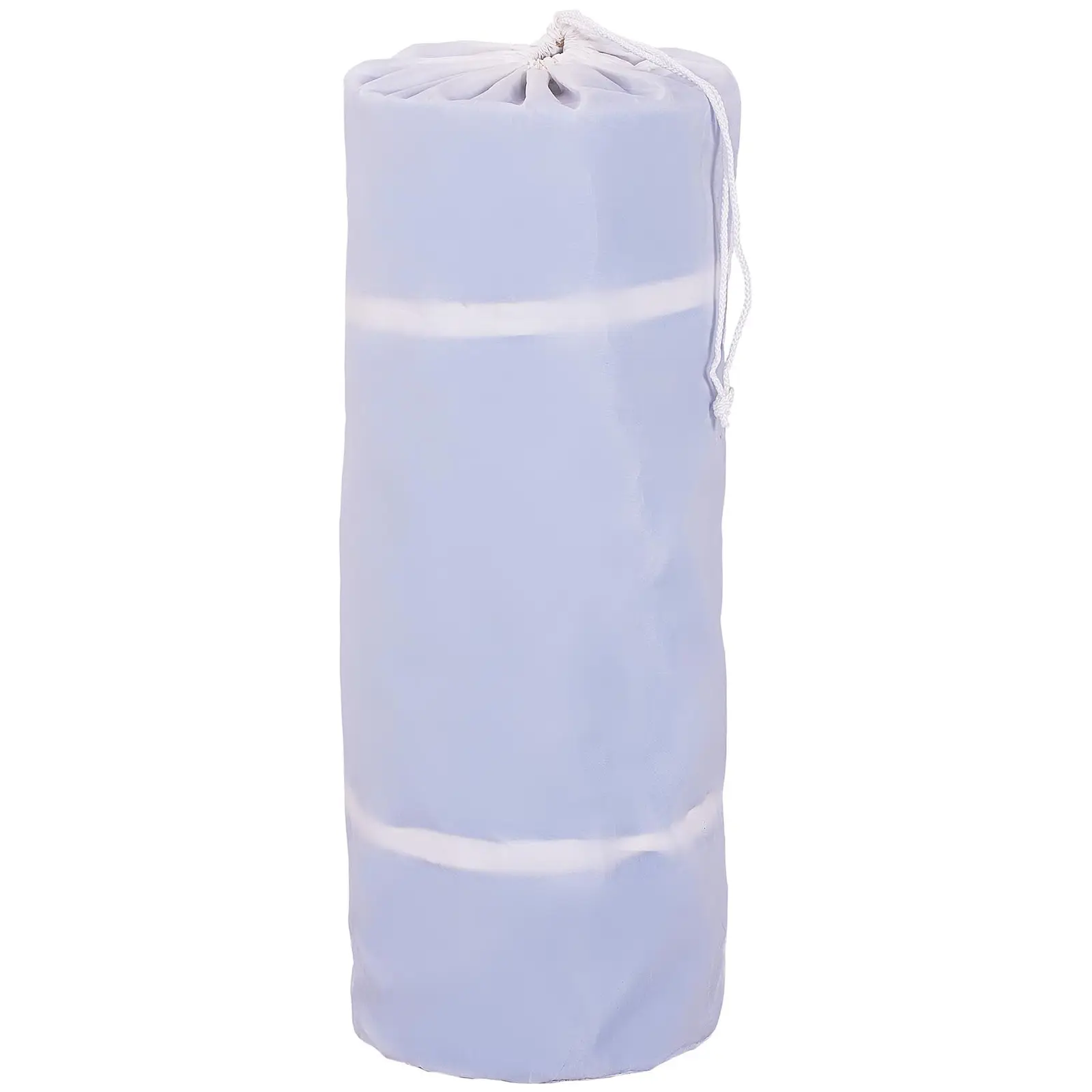 Aufblasbare Turnmatte - 400 x 100 x 20 cm - 200 kg - blau/weiß