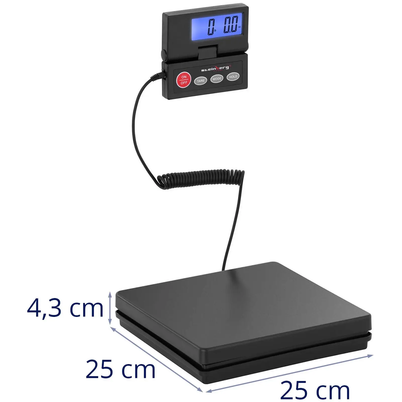 Digitale Paketwaage - 40 kg / 1 g - Basic - externes LCD