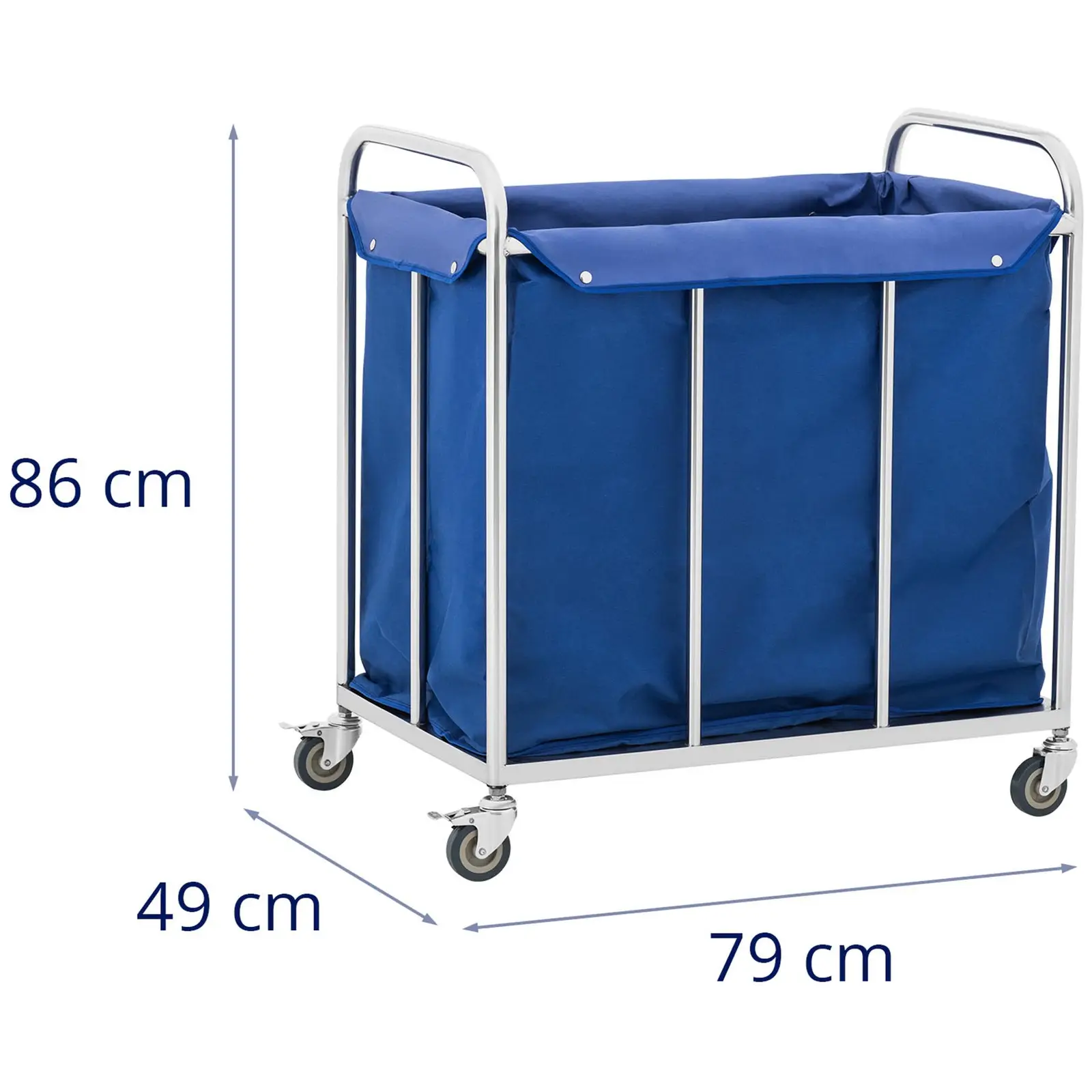 Wäschewagen - Edelstahl - 50 kg