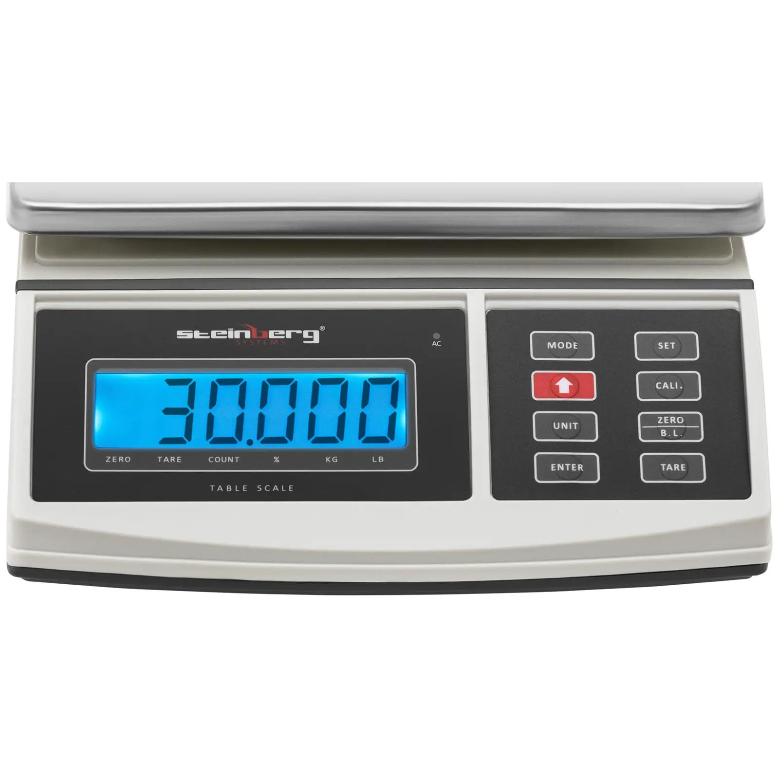 Tischwaage - 3 kg / 1 g - 210 x 270 mm - Indikatorlicht - LCD