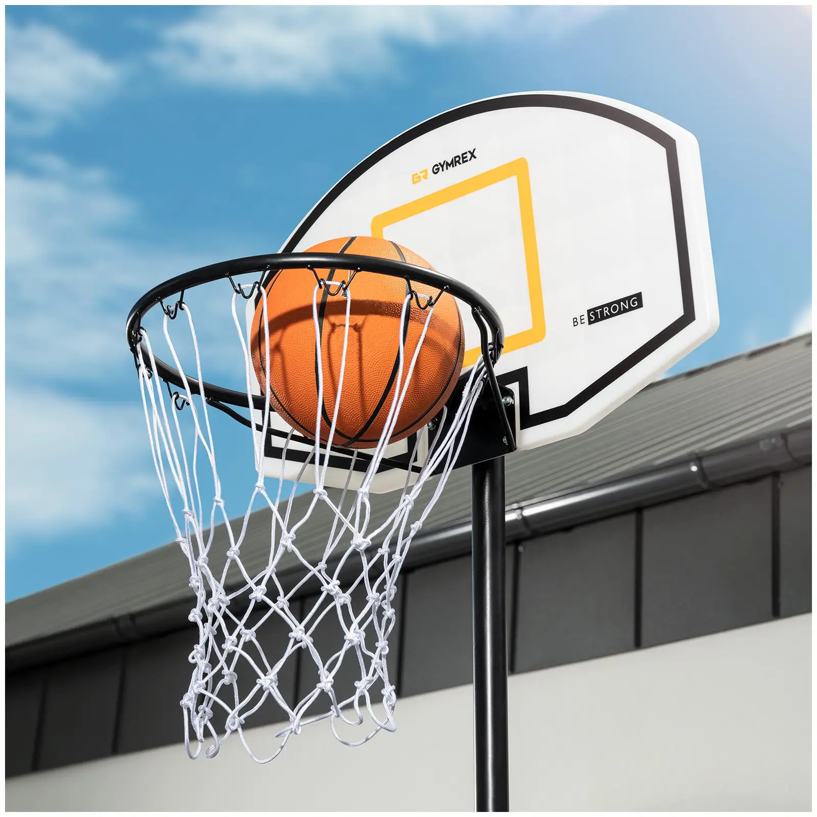 Basketballkorb Kinder - höhenverstellbar - 178 bis 205 cm