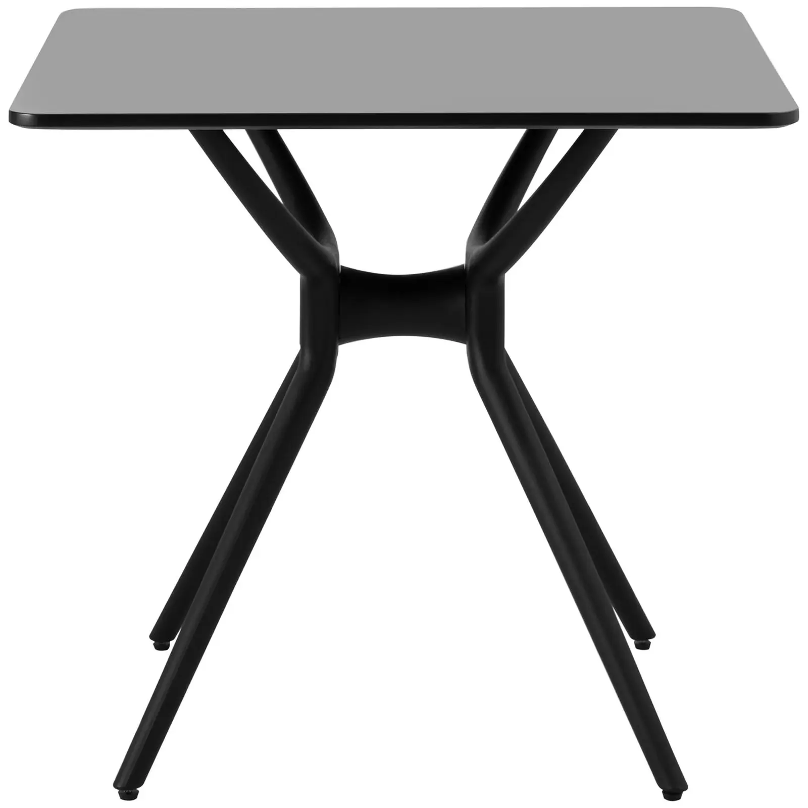 Tisch - quadratisch - 80 x 80 cm - schwarz